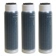 Aquatic Life Compatible Reverse Osmosis Deionization (RODI) 10" Color Indicating Mixed Bed DI Resin Cartridge 3-Pack. Filled with Resintech MBD-30-NG Nuclear Grade Mixed Bed Resin - B07CT6YCLZ